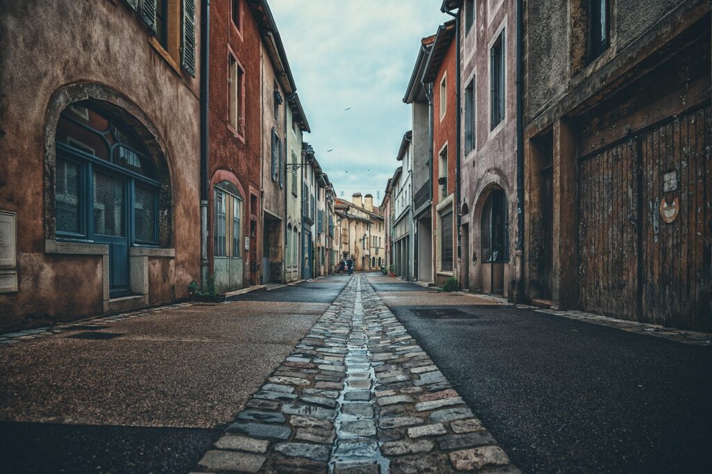 road, houses, city, village, old town, building, architecture, side walk, path, urban, facade, alley, perspective, historical, road, road, city, city, city, city, city, village, village, building